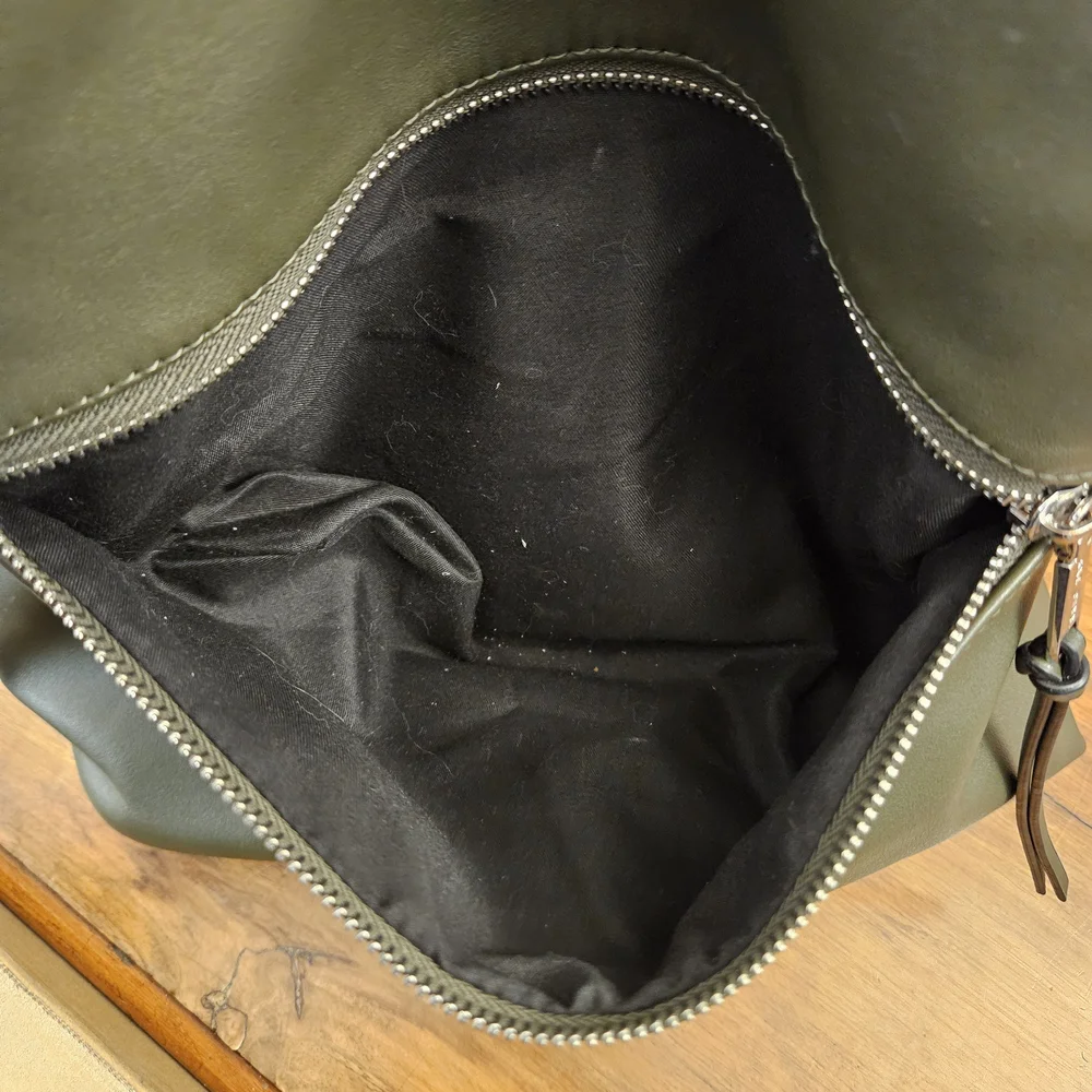 Rae Dunn Green Leather‎ Travel Bag Backpack Multiple Straps Pockets